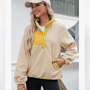 Anthropologie Dokotoo Oversized Fuzzy Fleece sweater Jacket